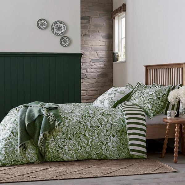 Hibiscus Bedding - Green